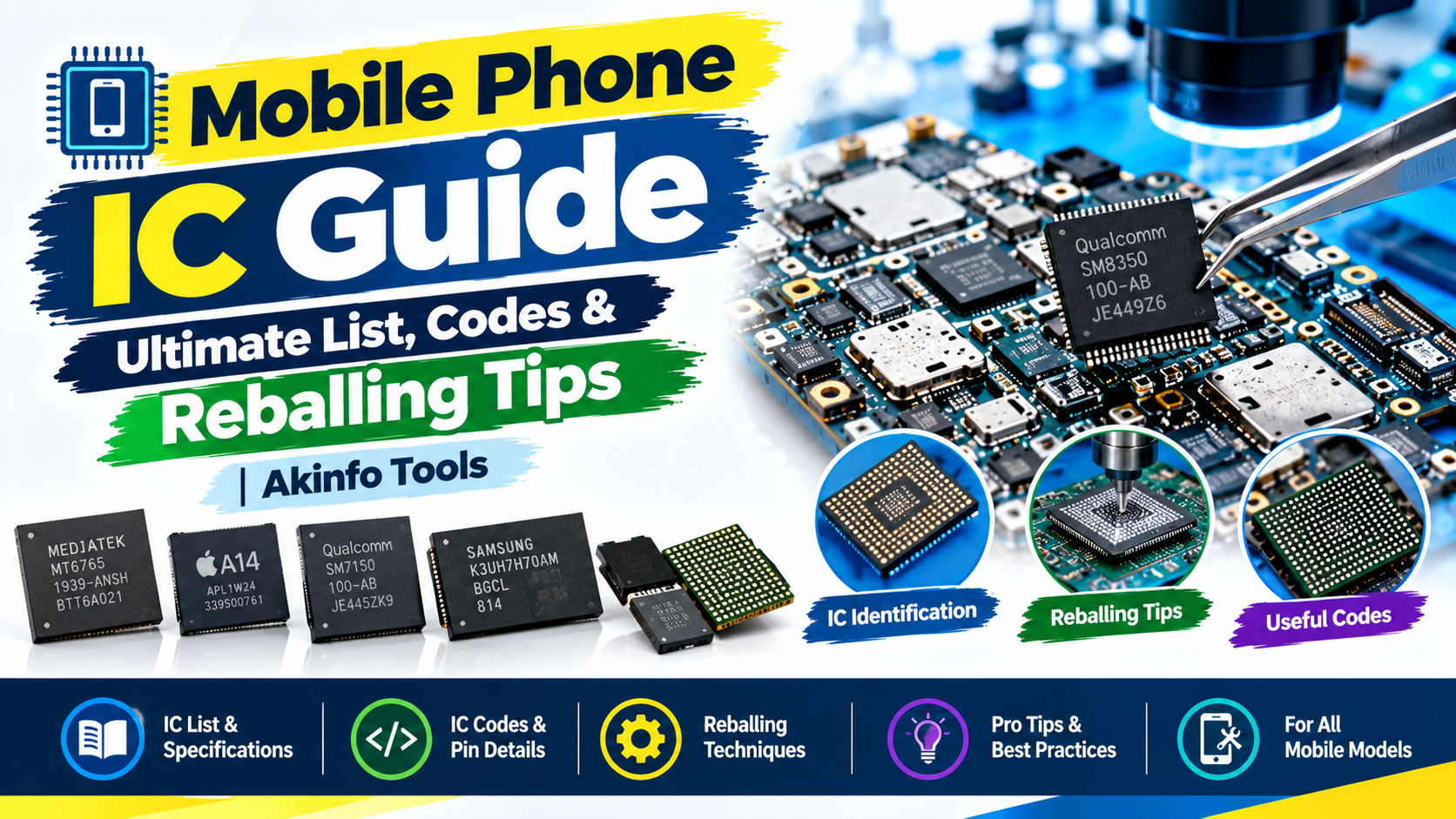 Mobile Phone IC Guide Ultimate List Codes & Reballing Tips