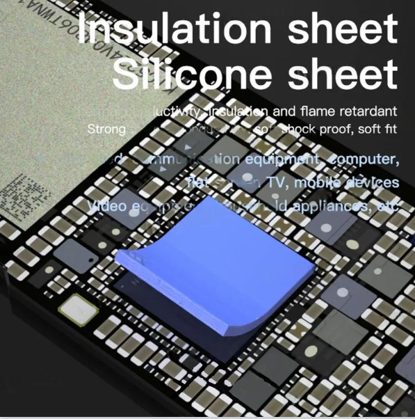 Maant 12x12x1.5mm Gray 100 Pcs Pre Cut Thermal Silicone Pads