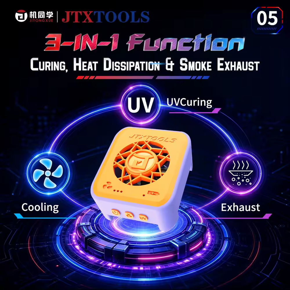 JTX CF-5 2-in-1 UV Curing Light with Cooling Fan