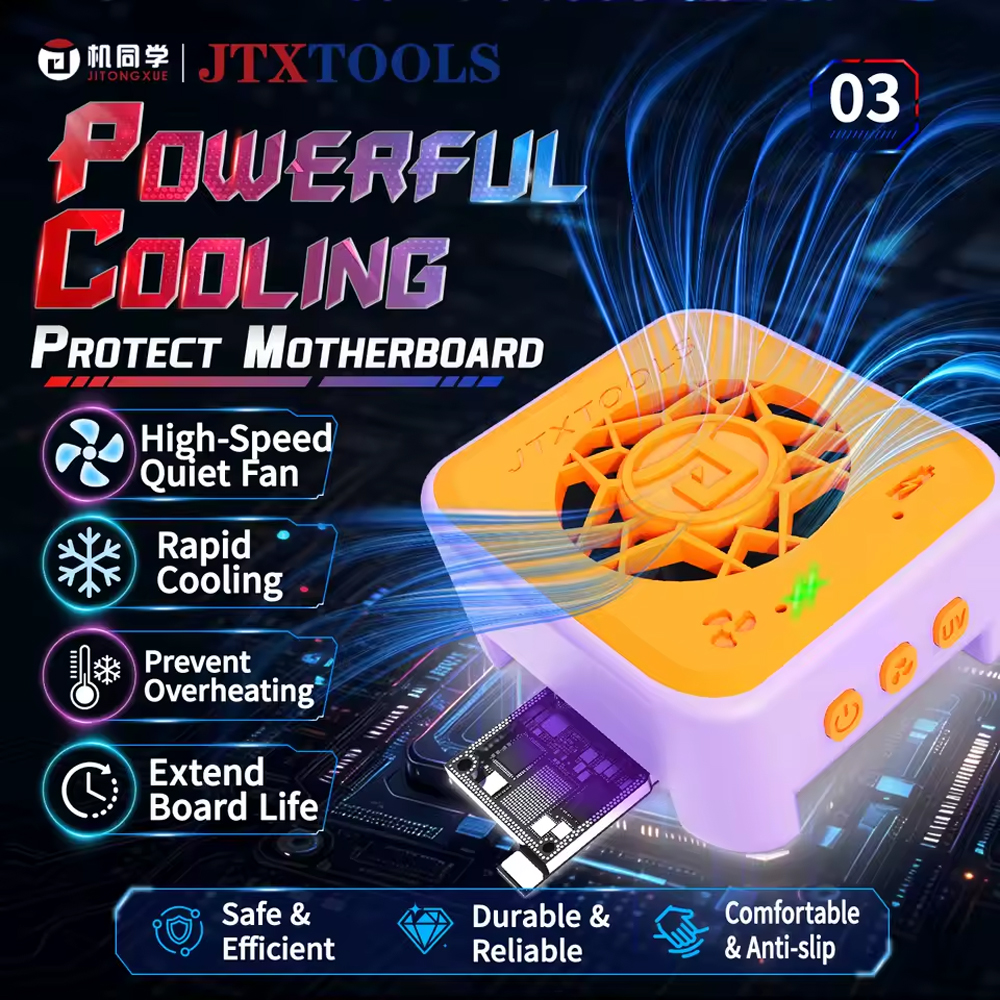 JTX CF-5 2-in-1 UV Curing Light with Cooling Fan