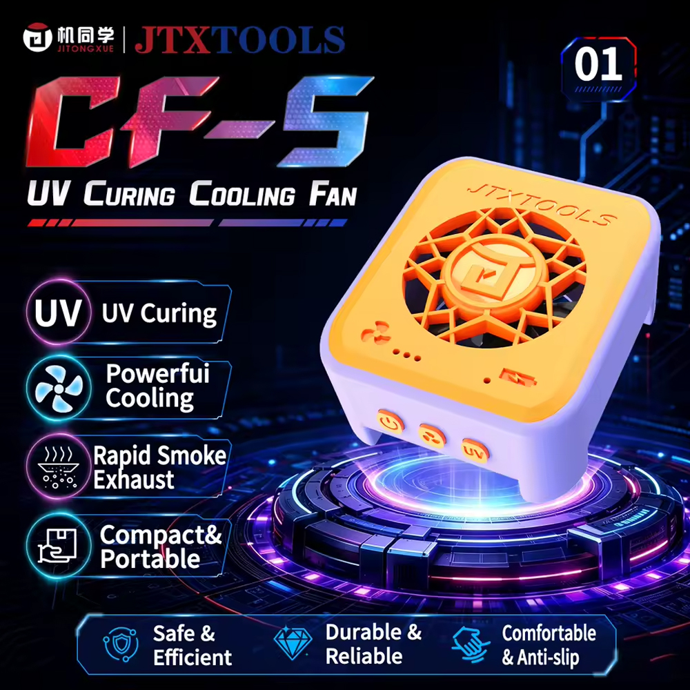 JTX CF-5 2-in-1 UV Curing Light with Cooling Fan