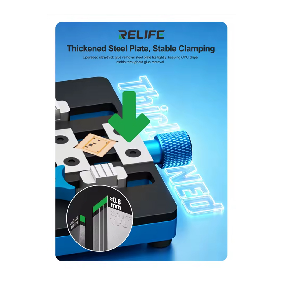 Relife TF6 Integrated Dual-Clamp Repair Fixture Compatible For Dual-Layer Motherboard