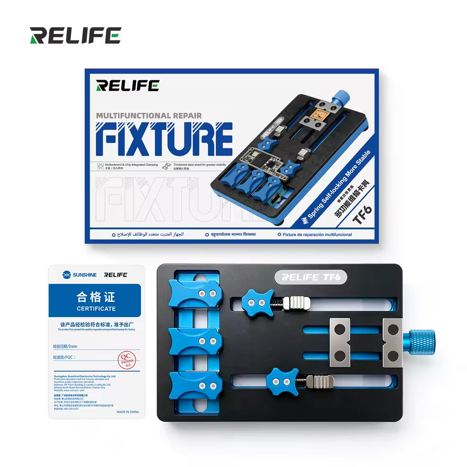 Relife TF6 Integrated Dual-Clamp Repair Fixture Compatible For Dual-Layer Motherboard