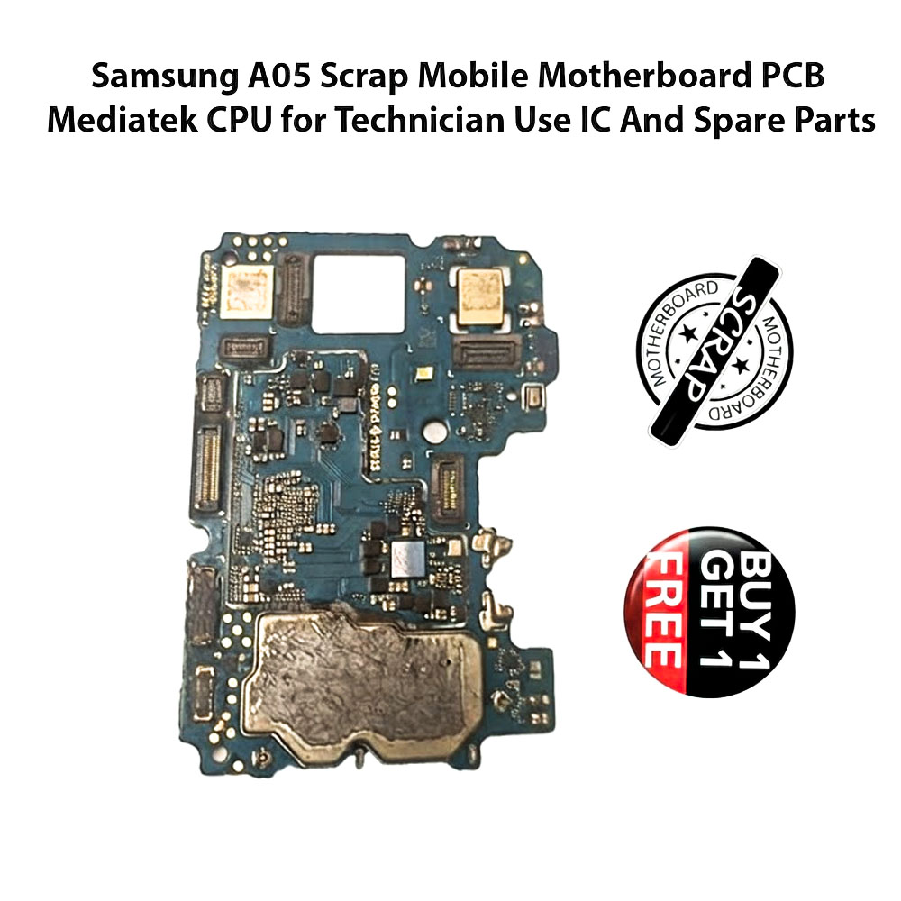 Samsung A05S Scrap Mobile Motherboard PCB Mediatek CPU for Technician Use IC And Spare Parts