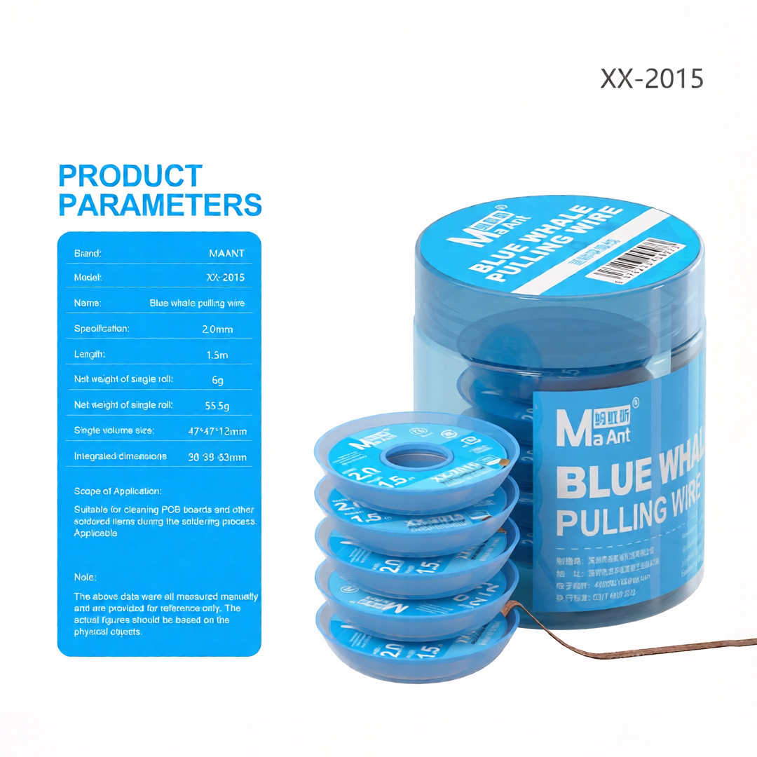 MaAnt XX-2015 Blue Whale Tin Suction Wire 5 Pcs Set
