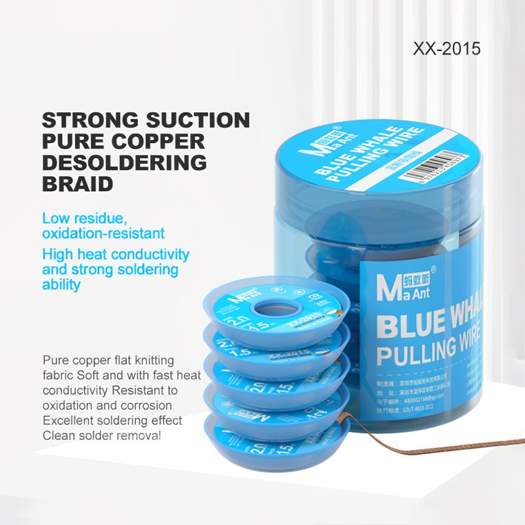 MaAnt XX-2015 Blue Whale Tin Suction Wire 5 Pcs Set