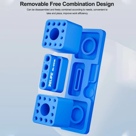 RELIFE RL-001K (Blue) Silicone All-in-One Modular Storage Box