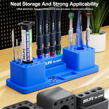 RELIFE RL-001K (Blue) Silicone All-in-One Modular Storage Box
