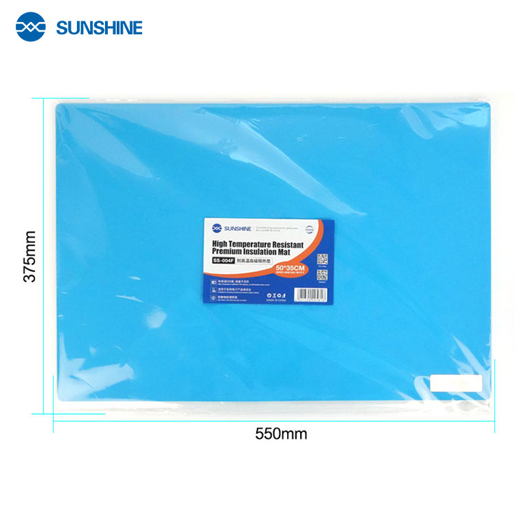 SUNSHINE SS-004F Blue 500*350mm High temperature resistant advanced thermal insulation mat
