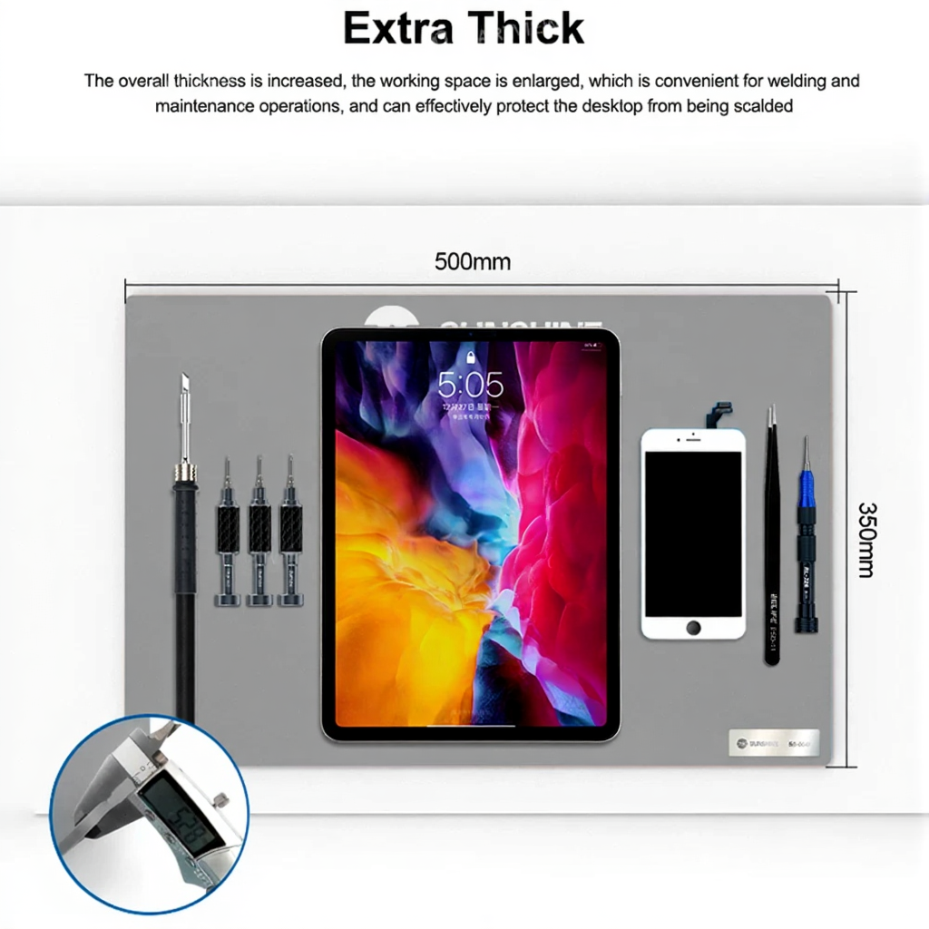 SUNSHINE SS-004F Grey 500*350mm High temperature resistant advanced thermal insulation mat