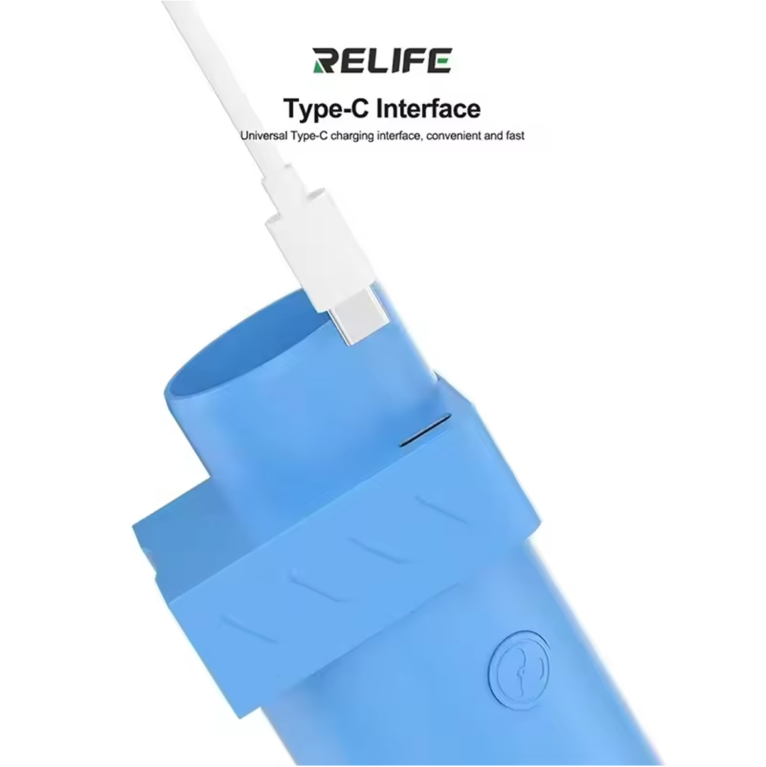 Relife RL-6600 Type-C Blue Microscope Smoke Extractor