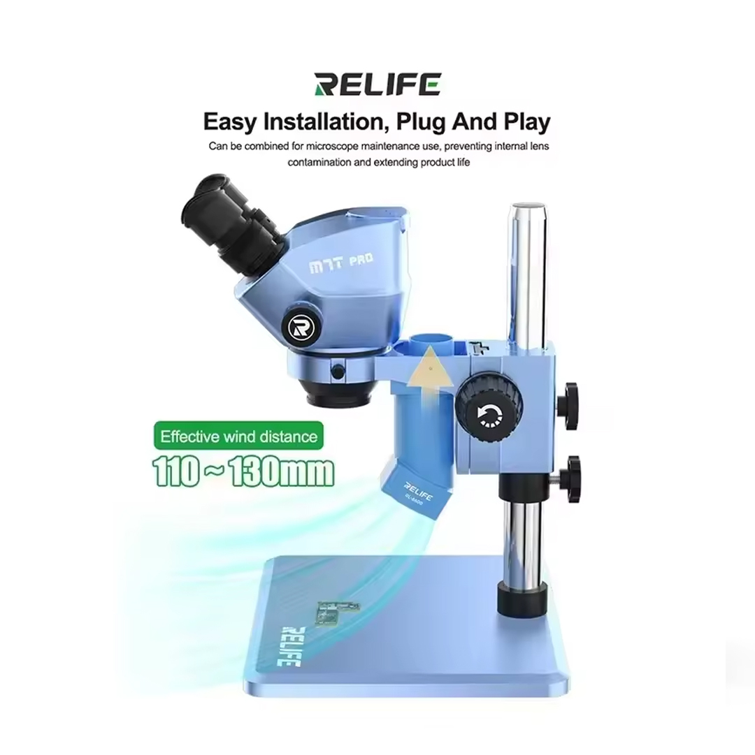 Relife RL-6600 Type-C Blue Microscope Smoke Extractor