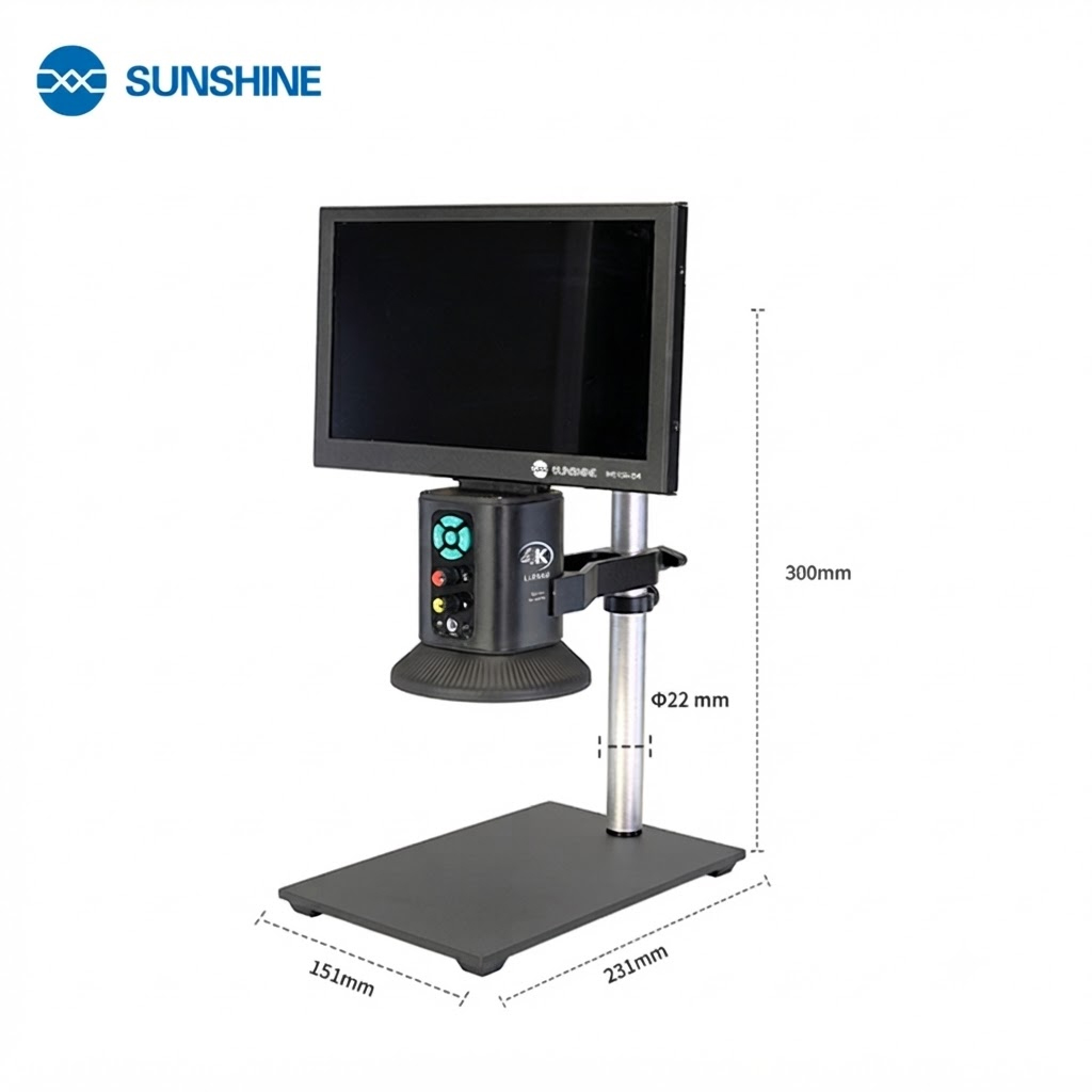 SUNSHINE MS10E-04 4k HD Digital Microscope (10.1 Inch Screen)