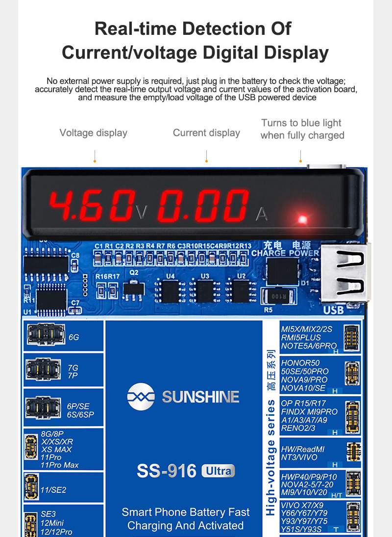 SUNSHINE SS-916 ULTRA IPHONE & ANDROID ACTIVATION BOARD