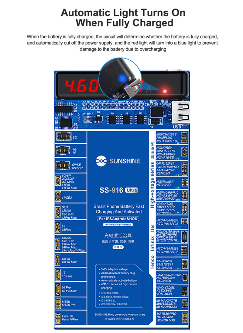SUNSHINE SS-916 ULTRA IPHONE & ANDROID ACTIVATION BOARD
