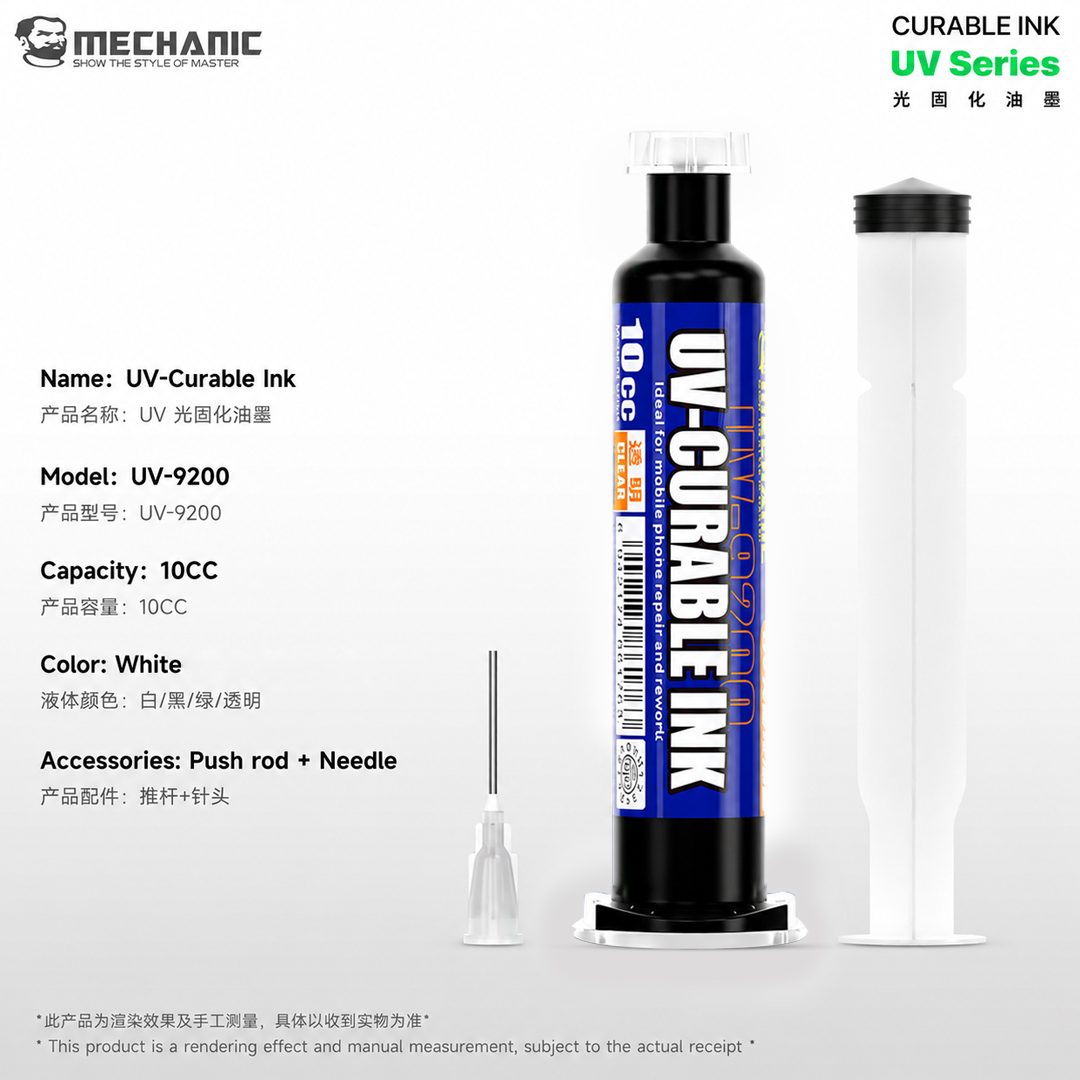 MECHANIC UV-9200 10CC TRANSPARENT UV CURABLE INK
