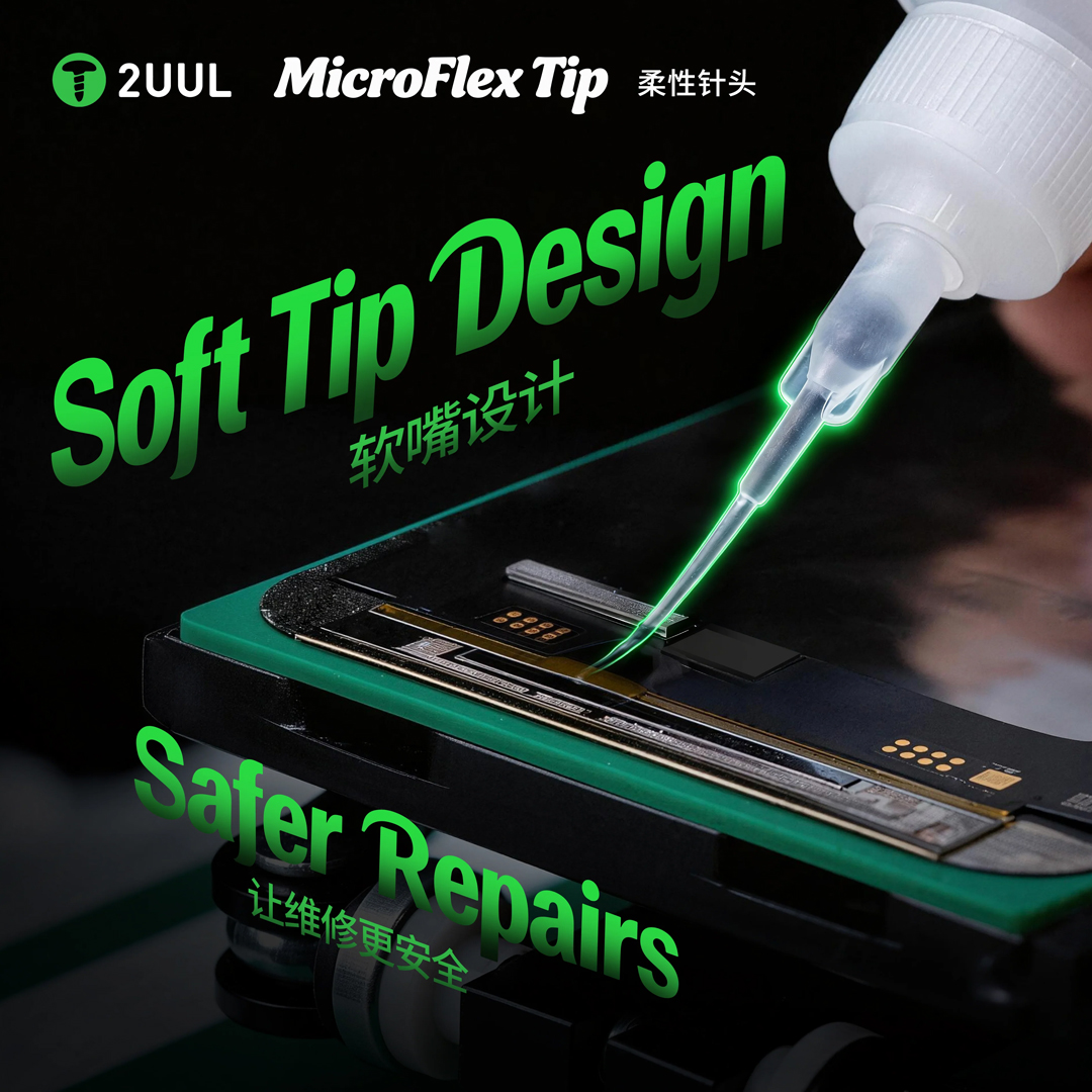 2UUL CS10 MicroFlex Tip Soft Flexible Precision Dispensing Needle Tip (50pcs/pack)