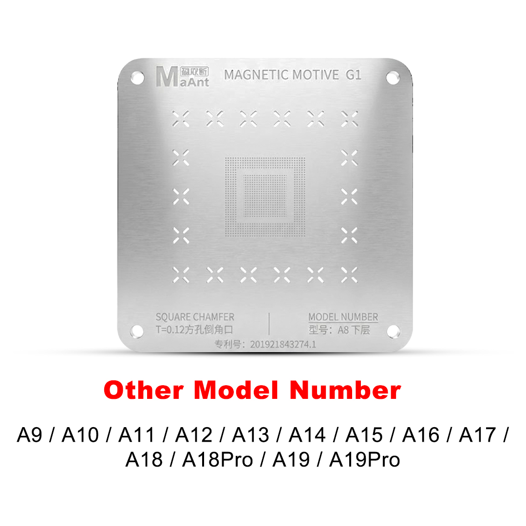 MaAnt C1 Professional Magnetodynamic Tin Planting Platform with 80PCS BGA Reballing Stencils for iPhone, Qualcomm, MTK, HiSilicon & Samsung CPU IC Repair