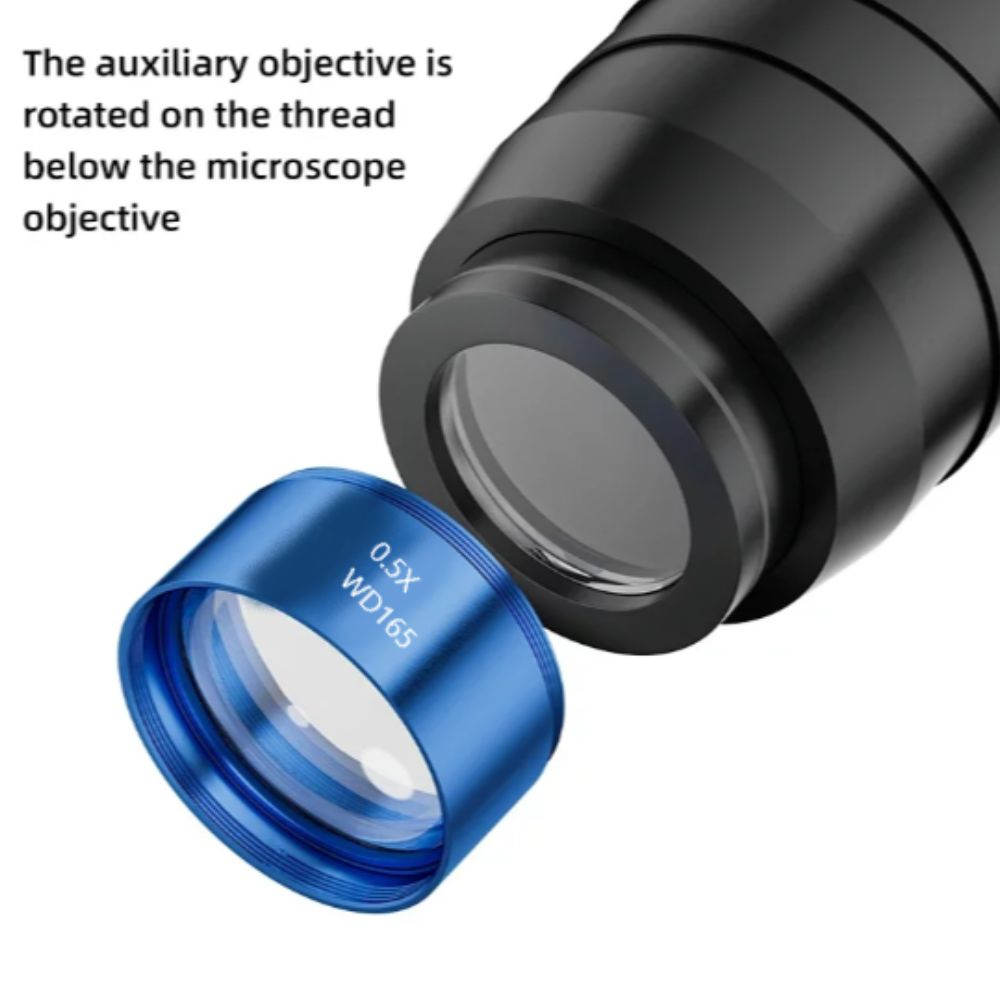Mechanic WD165 0.5x Auxiliary Objective Lens for Trinocular Microscope