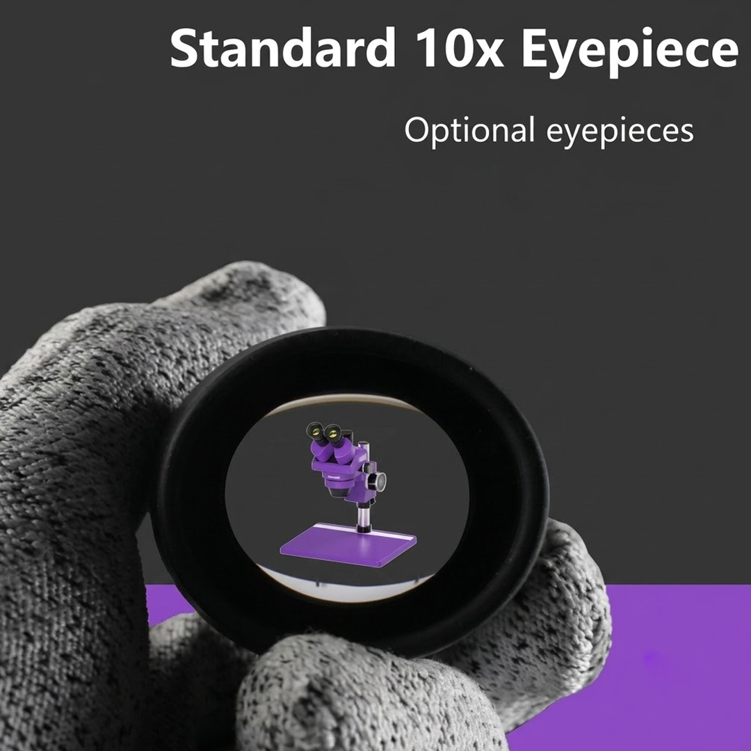 Mechanic Mos300-B11 Microscope (Purple) With 0.5X Lence