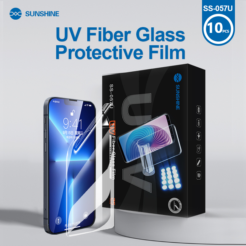 SUNSHINE SS-057U (180*120MM) TPU UV Imported Fiber Glass Protective HD Film -10PCS