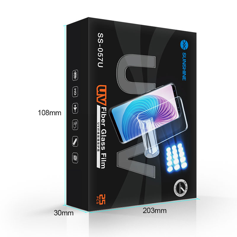 SUNSHINE SS-057U (180*120MM) TPU UV Imported Fiber Glass Protective HD Film -10PCS