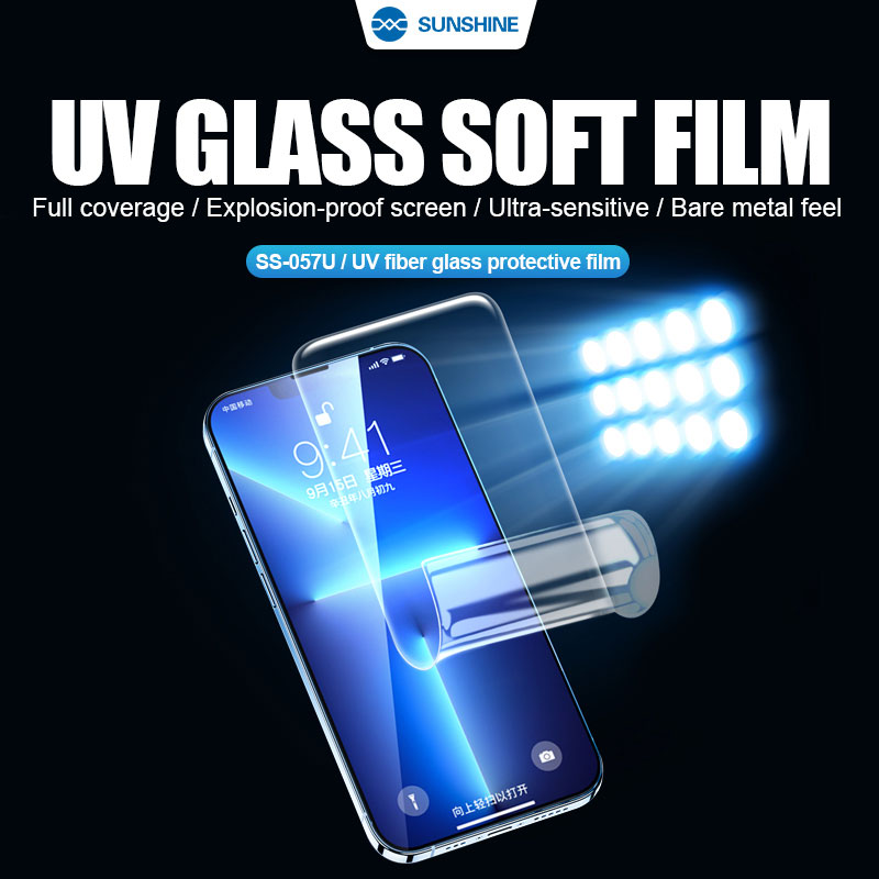 SUNSHINE SS-057U (180*120MM) TPU UV Imported Fiber Glass Protective HD Film -10PCS