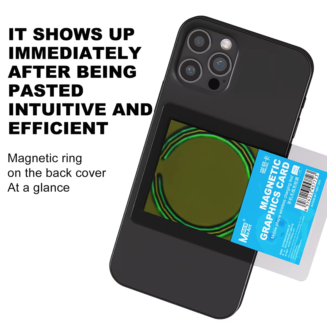 MaAnt M096 Magnetic Graphics Card for Mobile Phone Wireless Charging Test