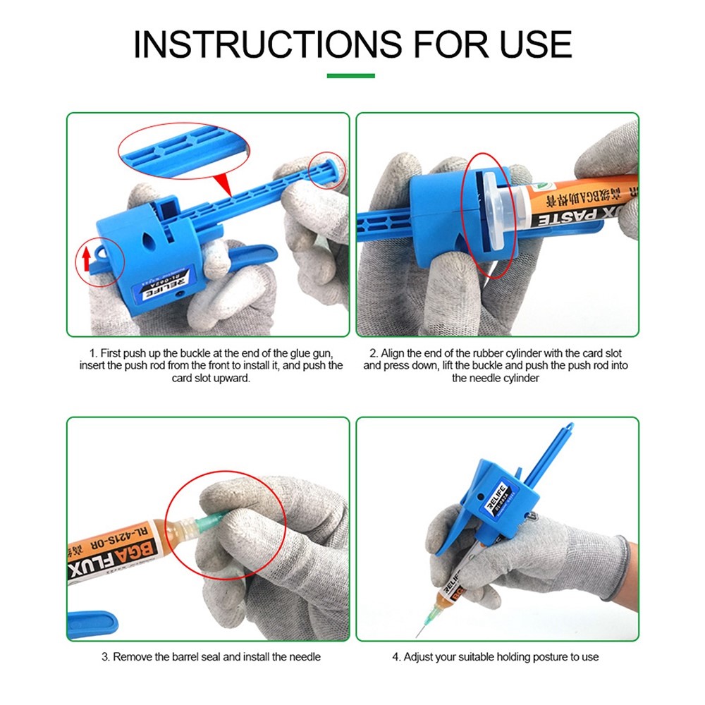 Relife RL-062A PRO 5-10CC Toothed Glue Gun