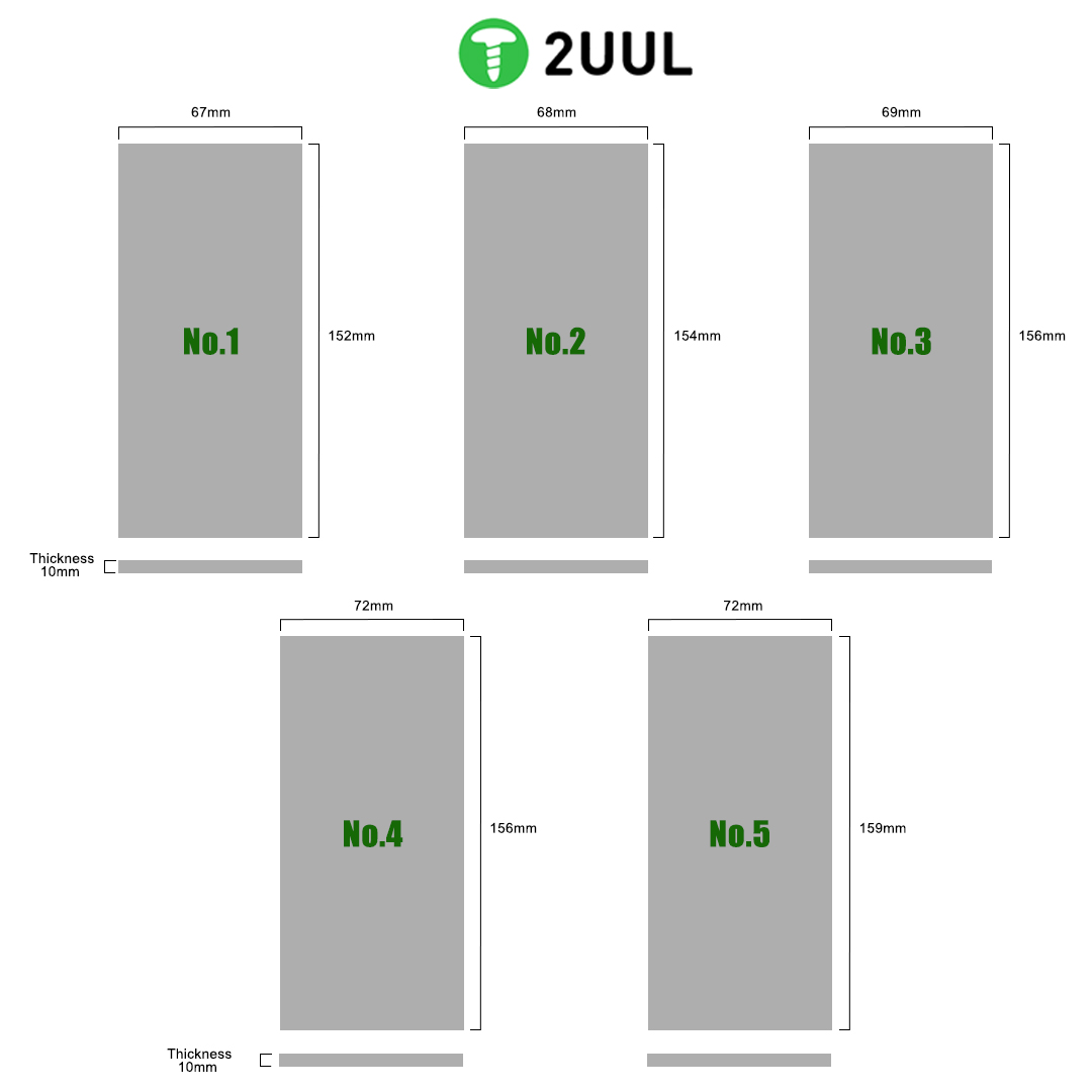 2UUL LD12 Professional Anti-Bubble Lamination Pad for Mobile LCD & OLED Screen OCA Lamination and Refurbishing