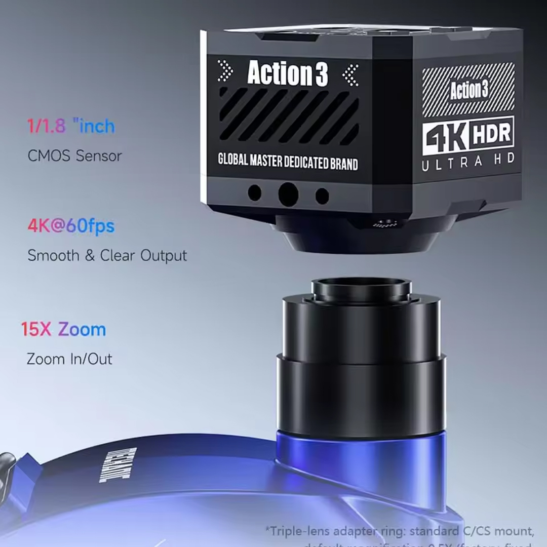 MECHANIC SUPER XS-B3 6.7X-45X TRINOCULAR STEREO MICROSCOPE