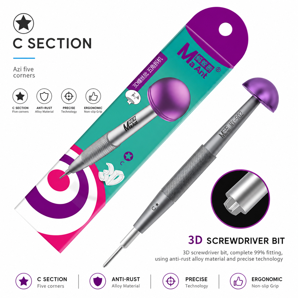 Maant My-902 3d Mushroom Knight Screwdriver Set