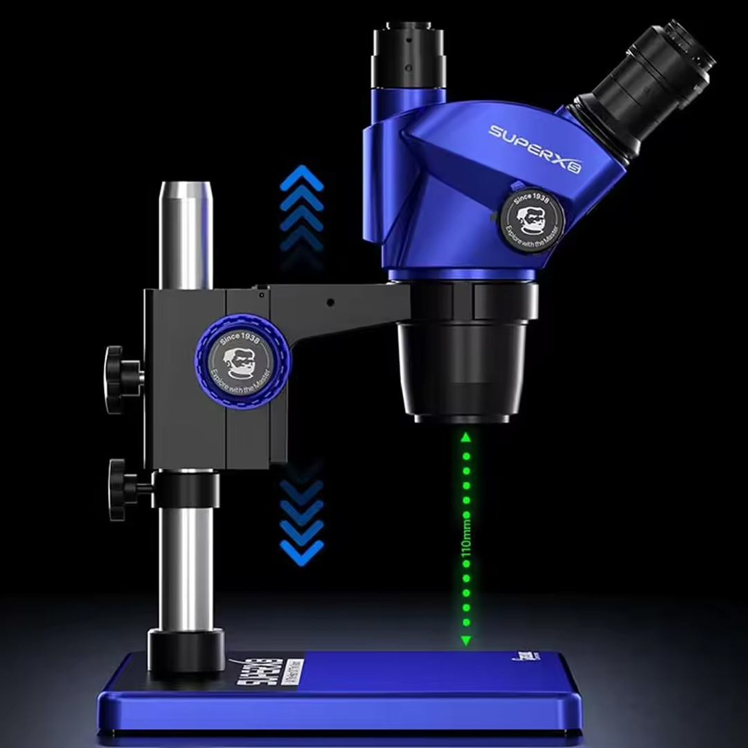 MECHANIC SUPER XS-B3 6.7X-45X TRINOCULAR STEREO MICROSCOPE