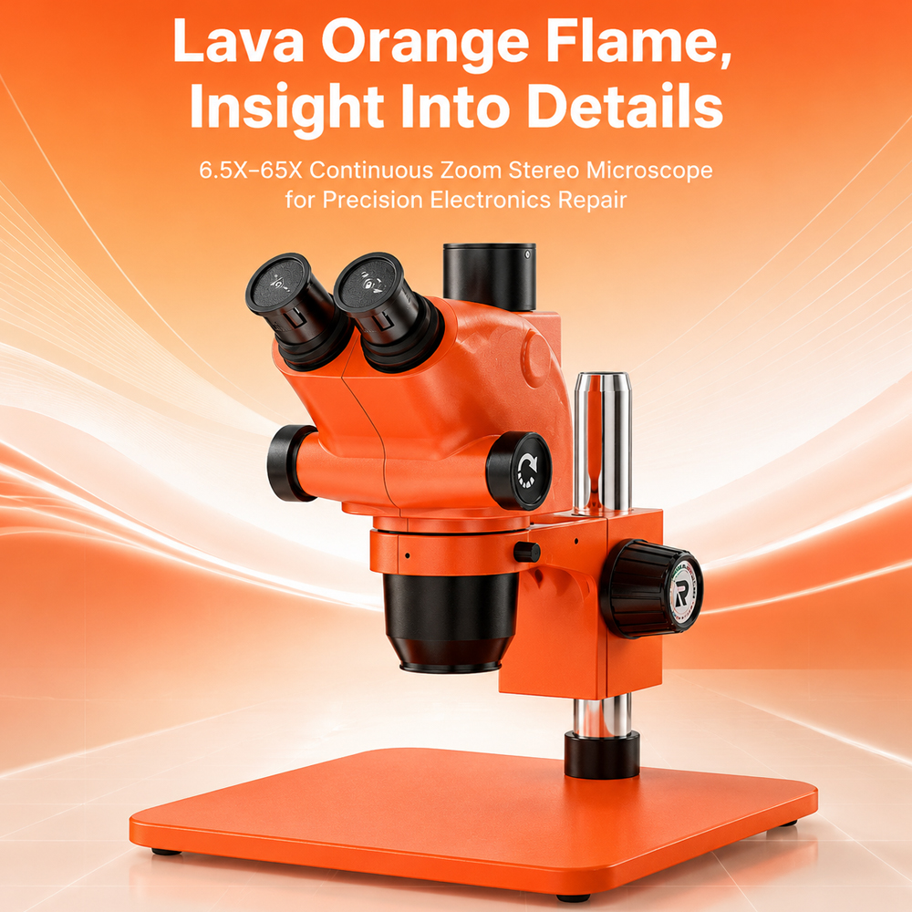 Relife M6t Pro-B11 Orange Microscope With 0.5X Lence