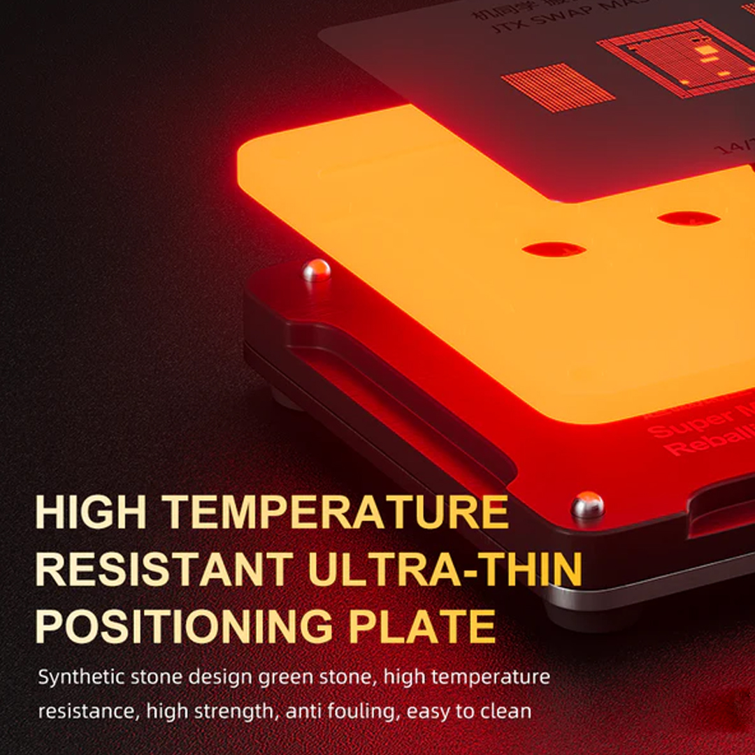 JTX SM-01 Swap Board Chips BGA Reballing Stencil Platform Set for iPhone 8 to 16 Pro Max