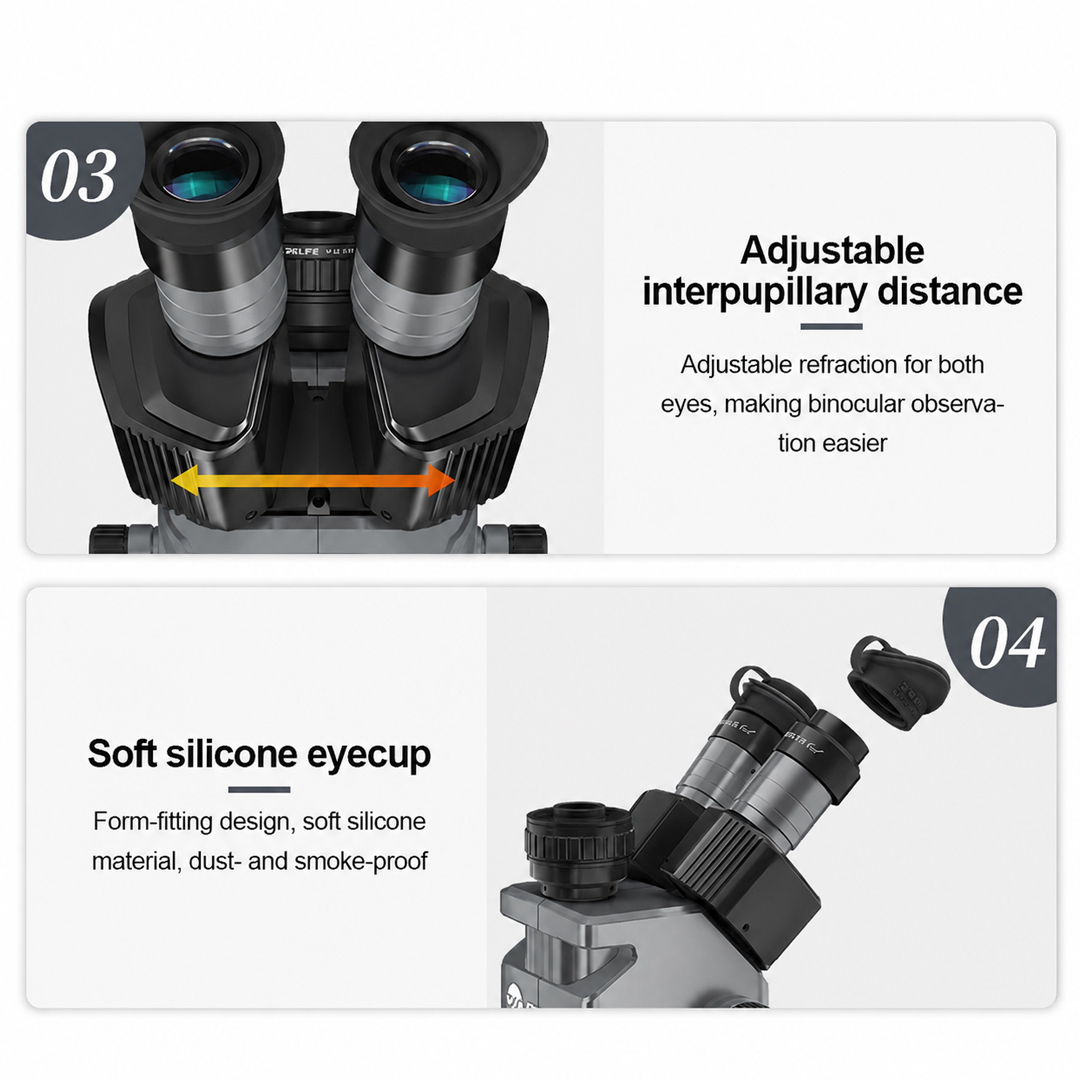 SUNSHINE M9T-B11 SILVER (6-45X) MICROSCOPE
