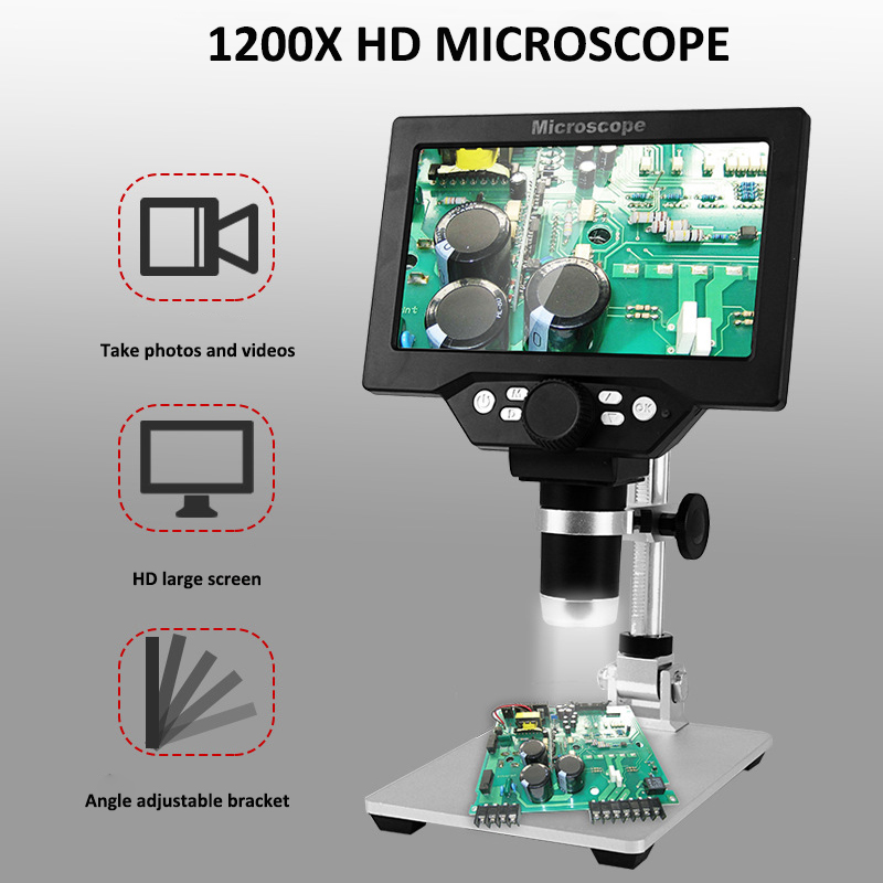 1-1200X 7INCH PORTABLE LCD DIGITAL MICROSCOPE 1