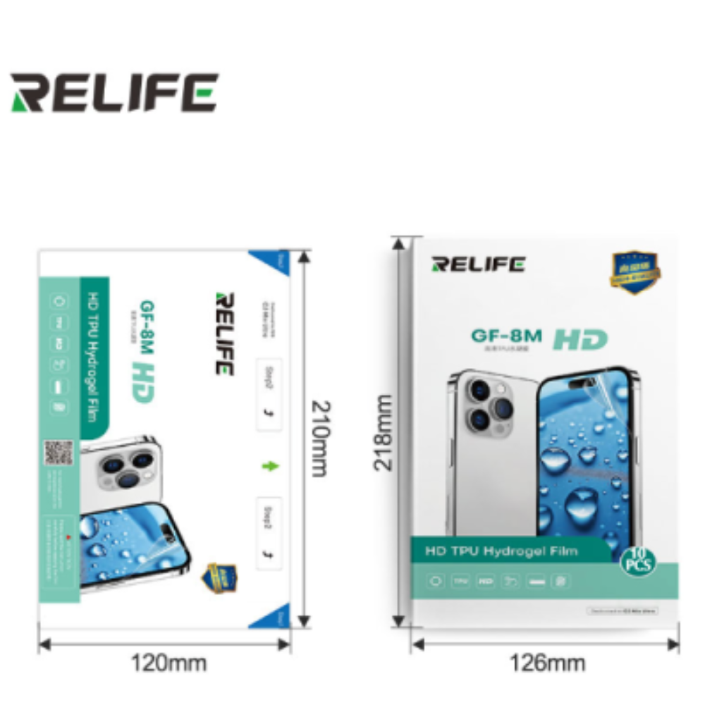 Relife GF-8M (210*120mm) Hd Tph Hydrogel Film 10 Pcs Pack