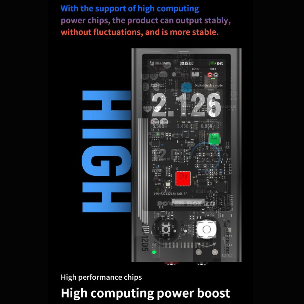 Mechanic Power Box 2.0 DC-1205 Portable Adjustable 12V 5A Power Supply