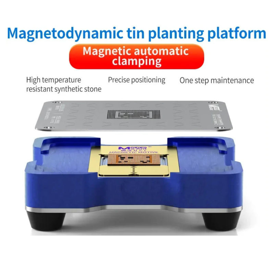 MaAnt Magnetic Power C1 Absorption Positioning Tin Planting Platform Set for Apple / HiSilicon / Qualcomm Snapdragon Series CPU