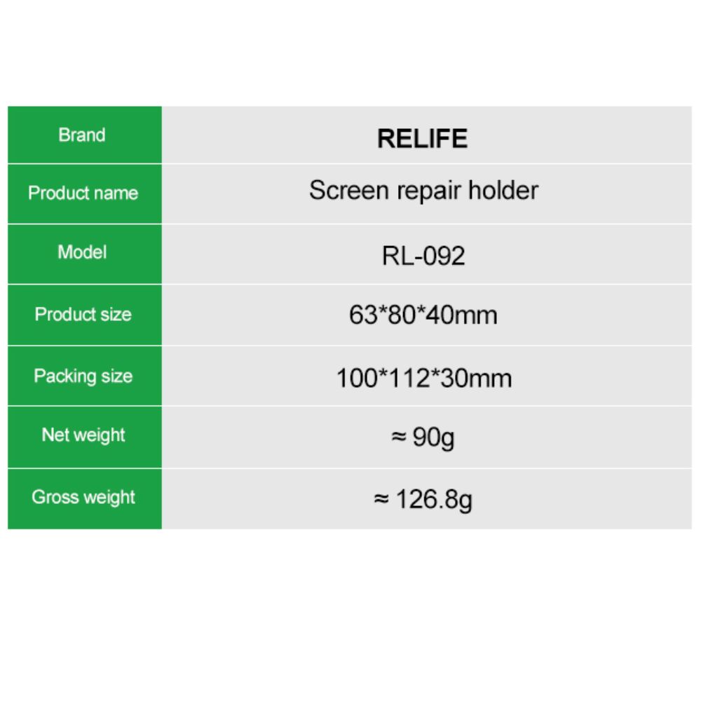 Relife Rl-092 Adsorttion Screen Fixture