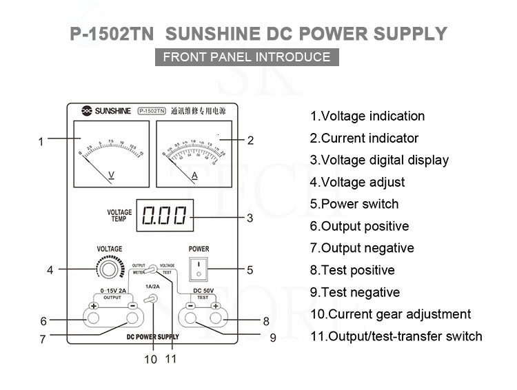 SUNSHINE P-1502TN DC POWER SUPPLYÃƒÆ’Ã†â€™Ãƒâ€ Ã¢â‚¬â„¢ÃƒÆ’Ã¢â‚¬Â ÃƒÂ¢Ã¢â€šÂ¬Ã¢â€žÂ¢ÃƒÆ’Ã†â€™Ãƒâ€šÃ‚Â¢ÃƒÆ’Ã‚Â¢ÃƒÂ¢Ã¢â€šÂ¬Ã…Â¡Ãƒâ€šÃ‚Â¬ÃƒÆ’Ã¢â‚¬Â¦Ãƒâ€šÃ‚Â¡ÃƒÆ’Ã†â€™Ãƒâ€ Ã¢â‚¬â„¢ÃƒÆ’Ã‚Â¢ÃƒÂ¢Ã¢â‚¬Å¡Ã‚Â¬Ãƒâ€¦Ã‚Â¡ÃƒÆ’Ã†â€™ÃƒÂ¢Ã¢â€šÂ¬Ã…Â¡ÃƒÆ’Ã¢â‚¬Å¡Ãƒâ€šÃ‚Â 7