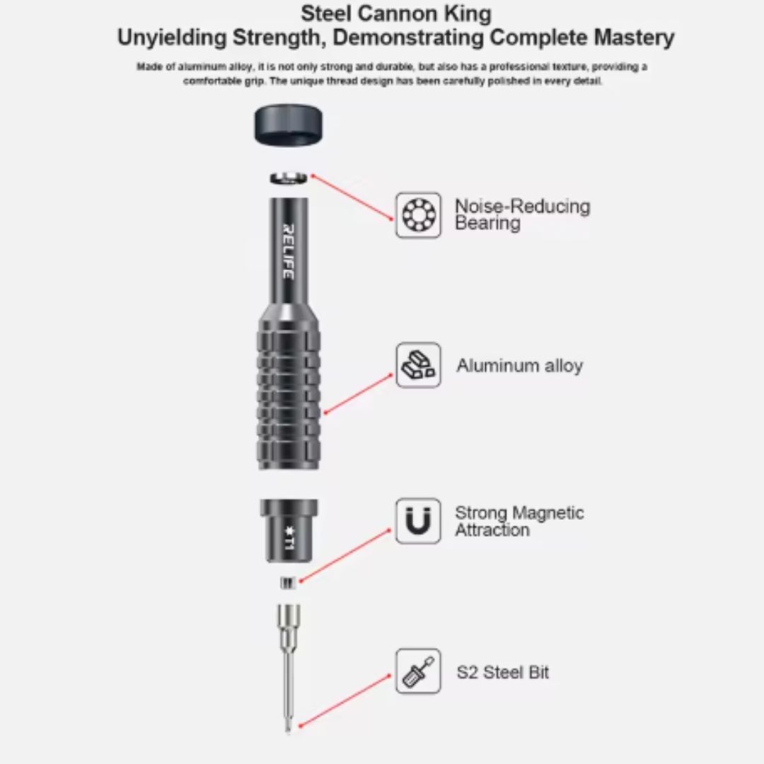 RELIFE RL-730 +1.5 Steel Cannon King Screwdriver