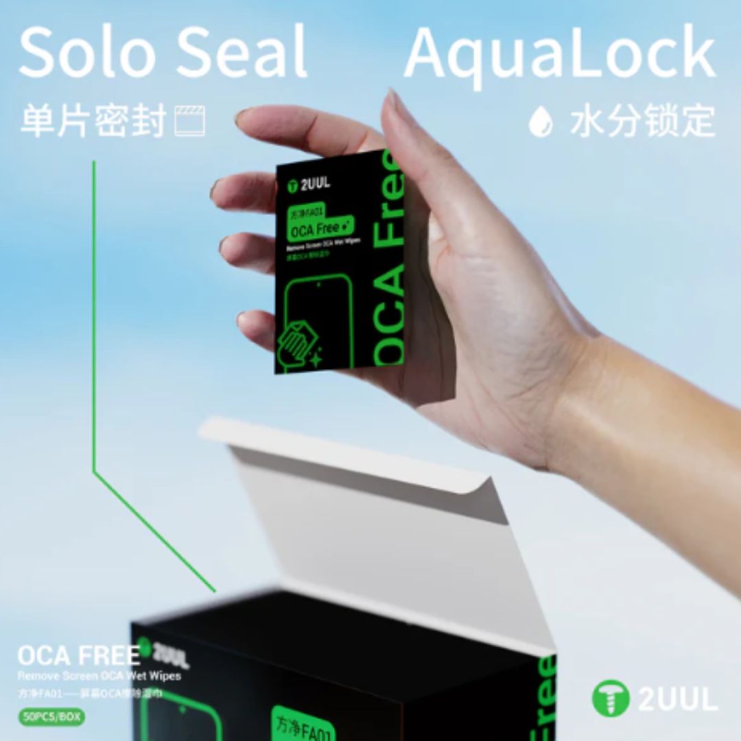 2UUL FA01 Remove Screen OCA Wet Wipes ( 50 Pcs/Box )