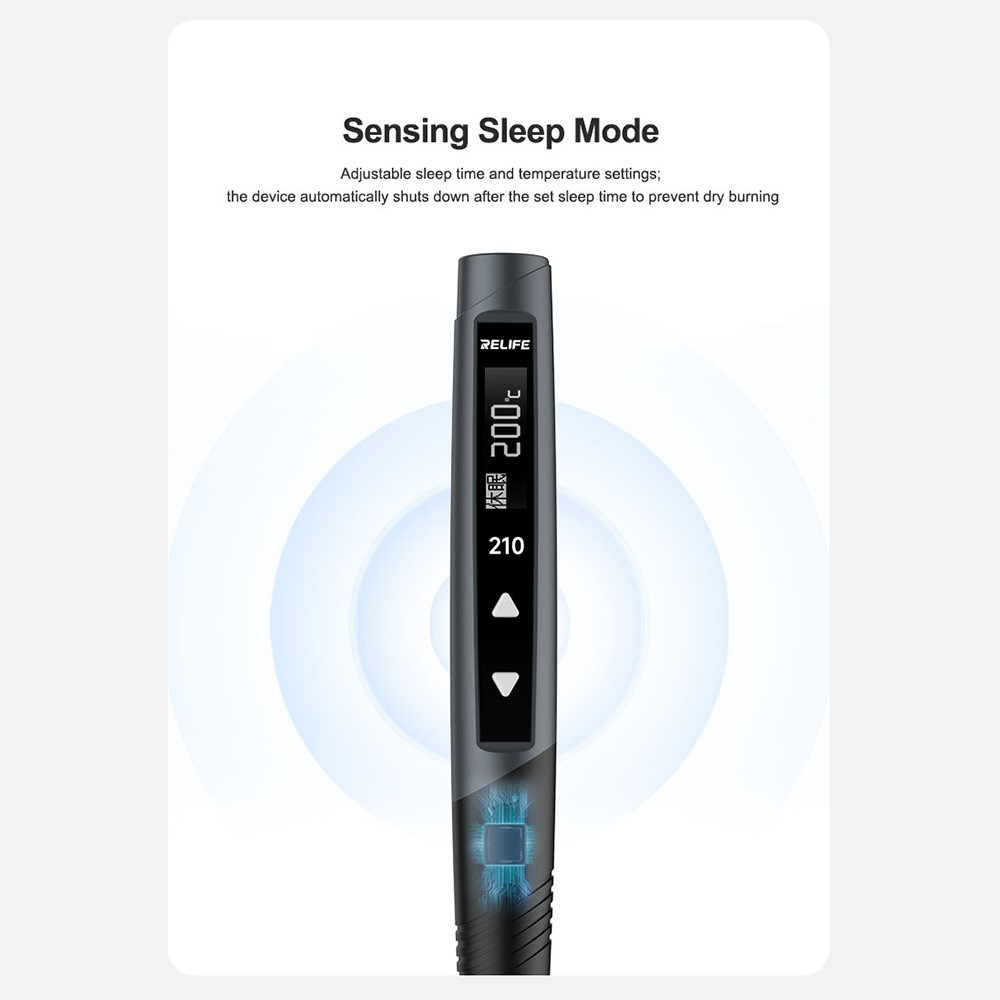 RELIFE RL-210 60W Portable Soldering Iron with OLED Display Fast Heating