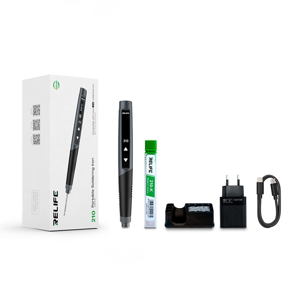 RELIFE RL-210 60W Portable Soldering Iron with OLED Display Fast Heating