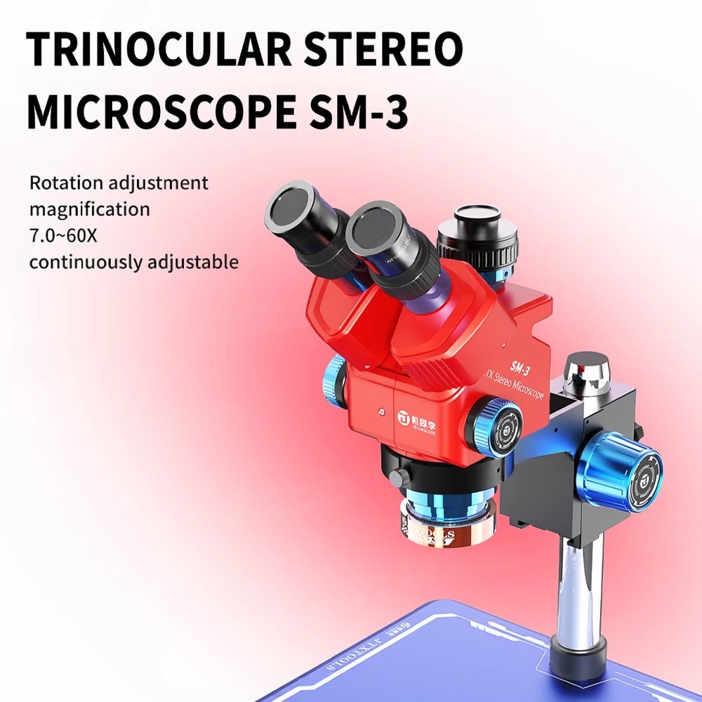 Jtx SM-3 7-60X trinocular stereo microscope