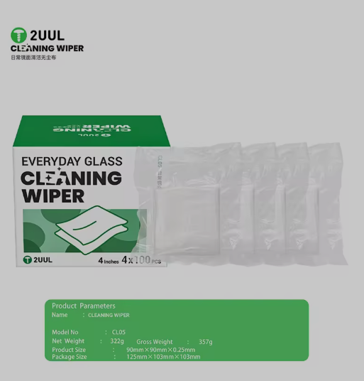 2UUL CL05 Everyday Glass Cleaning Wiper (4x100pcs/box)