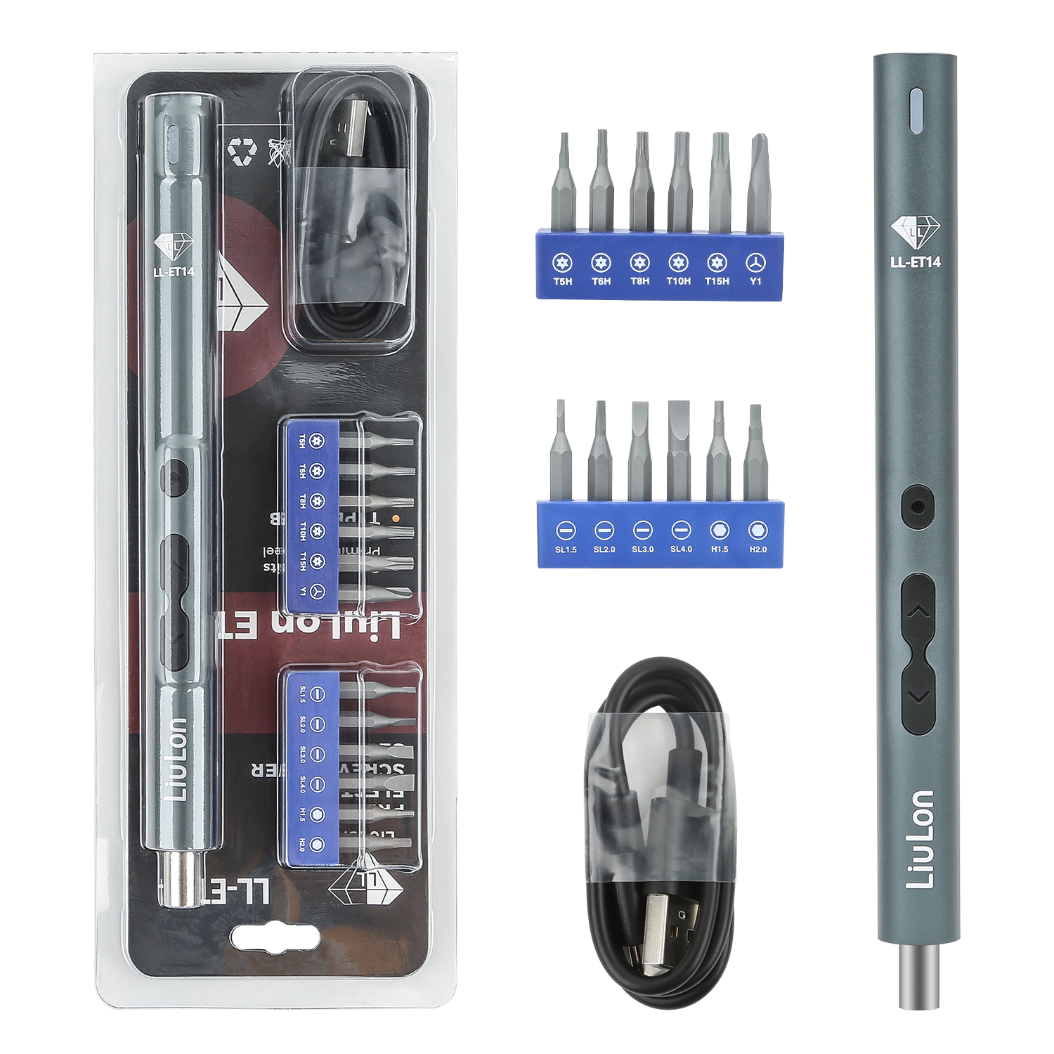 Liulon LL-ET14 14 In 1 Electric Screwdriver