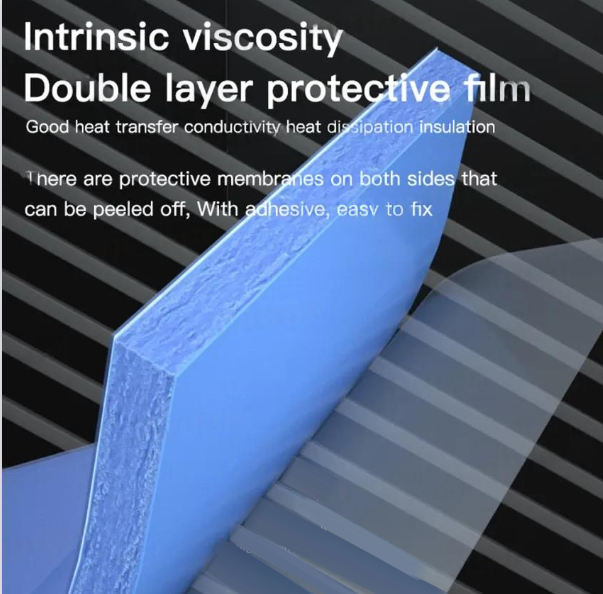 Maant 12x12x1.5mm Blue 100 Pcs Pre Cut Thermal Silicone Pads